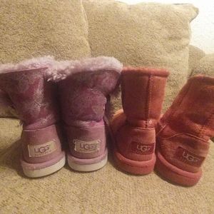 Girls UGG Boots Purple/Pink Bundle Size 11